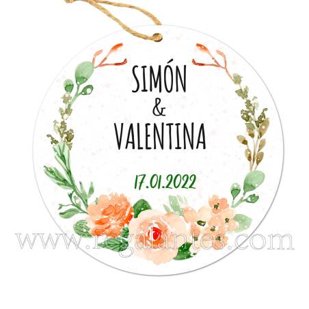 Etiqueta Boda Personalizada Macedonia - Pegatinas Y Etiquetas Personalizadas boda