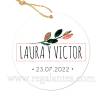 Etiqueta Boda Personalizada Ocaso - Pegatinas Y Etiquetas Personalizadas boda