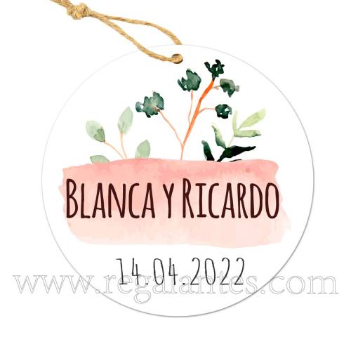 Etiqueta Boda Personalizada Prado - Pegatinas Y Etiquetas Personalizadas boda