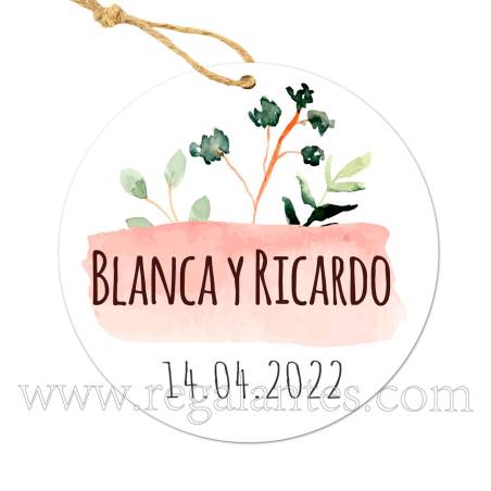 Etiqueta Boda Personalizada Prado - Pegatinas Y Etiquetas Personalizadas boda