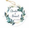 Etiqueta Boda Personalizada Selva - Pegatinas Y Etiquetas Personalizadas boda