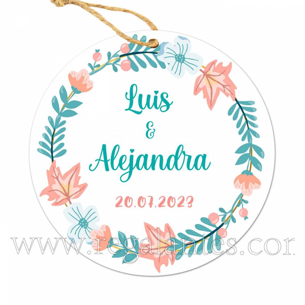 Etiqueta Boda Personalizada Summer - Pegatinas Y Etiquetas Personalizadas boda