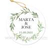Etiqueta Boda Personalizada Sun - Pegatinas Y Etiquetas Personalizadas boda