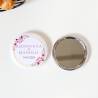 Espejo personalizado chapa "Pink Crown" Detalles boda - Chapas Espejos Personalizados Boda