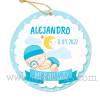 Etiqueta Bautizo Personalizada Niño Dulces Sueños - Pegatinas Y Etiquetas Personalizadas boda