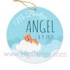 Etiqueta Bautizo Personalizada Niño Nube - Pegatinas Y Etiquetas Personalizadas Bautizo