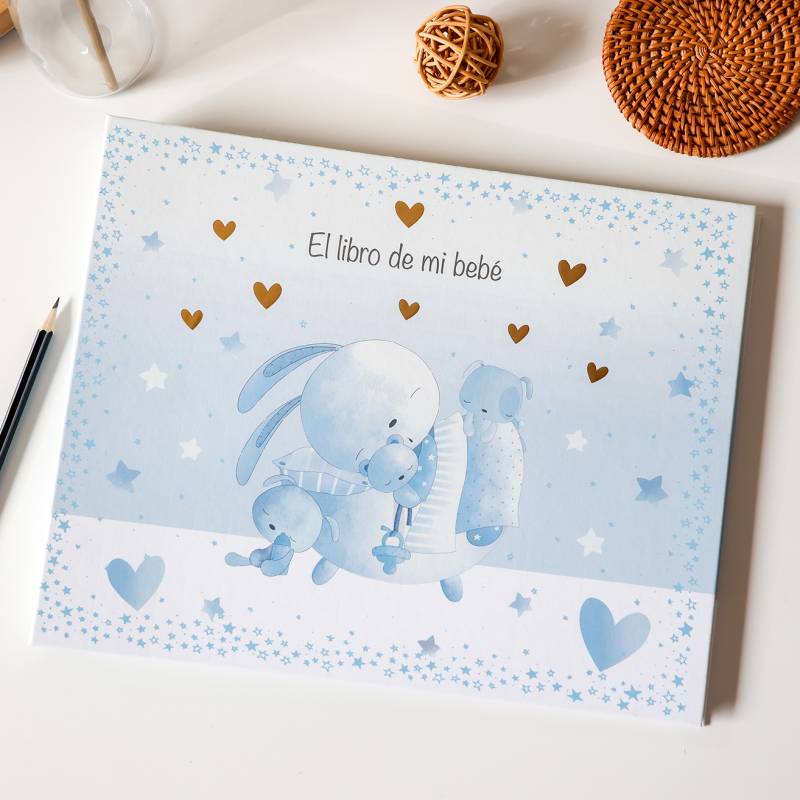 Libro de mi bebé conejito azul, álbum de recuerdos - Accesorios