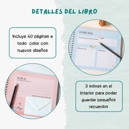Libro de mi bebé conejito azul, álbum de recuerdos - Accesorios