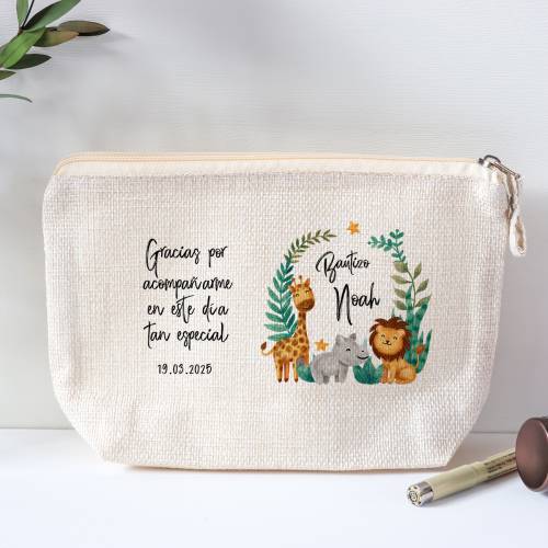 Neceser personalizado de bautizo "Selva" - Detalles personalizables para Bautizo