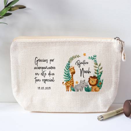 Neceser personalizado de bautizo "Selva" - Detalles personalizables para Bautizo