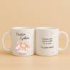 Taza personalizada bautizo niña "Osito" - Detalles personalizables para Bautizo