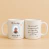 Taza personalizada con foto bautizo niño - Detalles personalizables para Bautizo