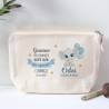 Neceser personalizado de bautizo "Elefante niño" - Detalles personalizables para Bautizo