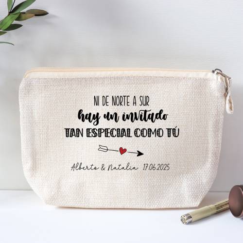 Neceser personalizado de boda "Norte" - Detalles personalizables para Boda