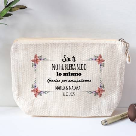 Neceser personalizado de boda "Postal" - Detalles personalizables para Boda
