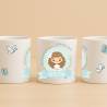 Taza personalizada comunión niña con Mariposas azules - Tazas personalizadas comunión