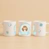 Taza personalizada comunión niña con Mariposas azules - Tazas personalizadas comunión
