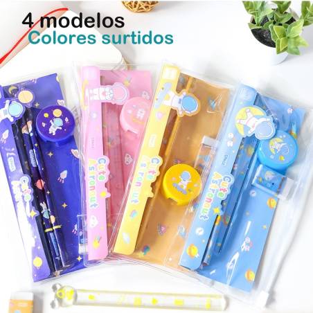 Set material escolar "espacio" Regalos para niños - Detalles Cumpleaños