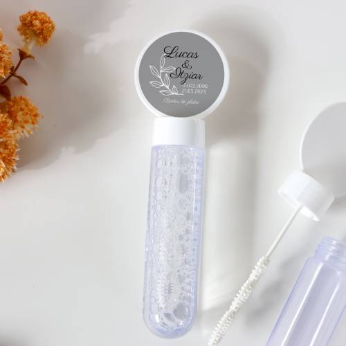Pack 24 Pomperos personalizados boda con pegatina "Bodas de Plata" Detalles para boda - Juegos personalizados de boda