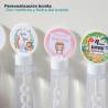 Pack 24 Pomperos personalizados bautizo con pegatina "Valentina" Detalles para bautizo - Juegos personalizados de bautizo