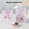Bálsamo labial personalizado con tarjeta para bautizo "Modelo Cigüeña niña" - Bálsamos Labiales Personalizados Bautizo