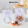 Bálsamo labial personalizado con tarjeta para bautizo "Modelo Arco" - Bálsamos Labiales Personalizados Bautizo