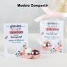 Bálsamo labial personalizado con tarjeta para boda "Modelo Compartir" - Bálsamos Labiales Personalizados Boda