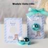 Bálsamo labial personalizado con tarjeta para bautizo "Osito niño" - Bálsamos Labiales Personalizados Bautizo