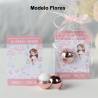 Bálsamo labial personalizado con tarjeta para comunión "Modelo Flores" - Bálsamos Labiales Personalizados Comunión