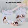Bálsamo labial personalizado con tarjeta para comunión "Modelo Acuarela niña" - Bálsamos Labiales Personalizados Comunión
