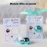Bálsamo labial personalizado con tarjeta para comunión "Modelo Acuarela niño" - Bálsamos Labiales Personalizados Comunión