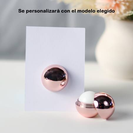 Bálsamo personalizado con tarjeta "Selva" Detalles de bautizo - Bálsamos Labiales Personalizados Bautizo