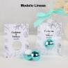Bálsamo labial personalizado con tarjeta para boda "Modelo Líneas" - Bálsamos Labiales Personalizados Boda