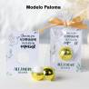 Bálsamo labial personalizado con tarjeta para comunión "Modelo Paloma" - Bálsamos Labiales Personalizados Comunión