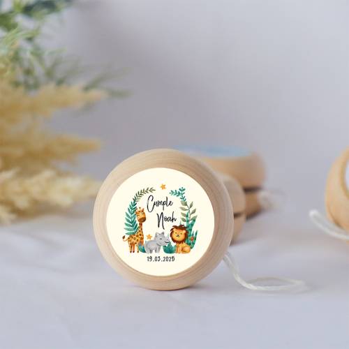 Yoyo pegatina personalizada "Selva cumple" detalles de cumpleaños - Yoyós personalizados de cumpleaños