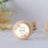 Yoyo pegatina personalizada "Arco" para niña bautizo - Yoyo personalizado bautizo