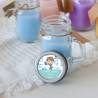 Vela personalizada en jarrita "Modelo Océano" Detalles comunión - Velas personalizadas comunión