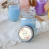 Vela personalizada en jarrita "Modelo Flores" Detalles bautizo - Velas personalizadas de bautizo