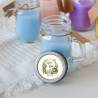 Vela personalizada en jarrita "Modelo Selva" Detalles bautizo - Velas personalizadas de bautizo