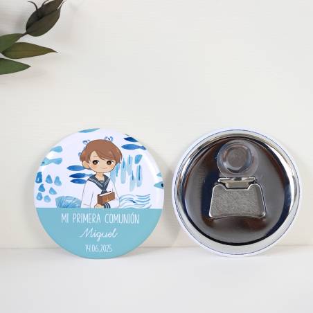 Abridor con imán personalizado "Océano" detalles comunión - Abridor Imán Personalizado Comunión