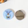 Espejo personalizado chapa "Puntos Azules" Detalles comunión - Chapas Espejos Personalizados Comunión