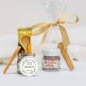 Mini Nutella personalizada 25 g con galleta "Arco ramas" Detalles comunion - Detalles gourmet personalizados de comunión