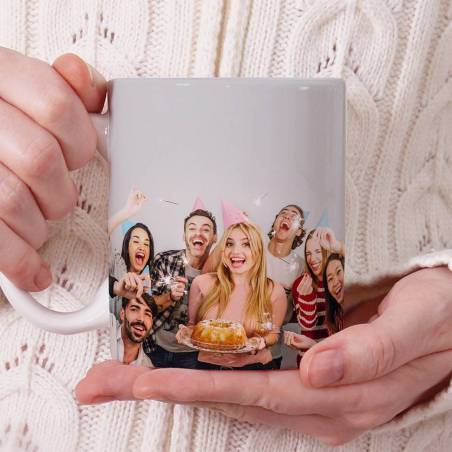 Taza personalizada barata con foto y frase - Inicio