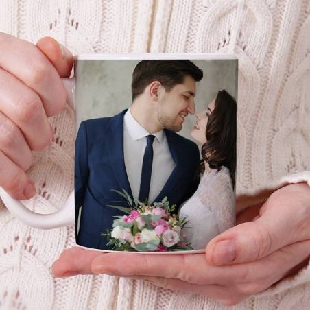 Taza personalizada barata con foto y frase - Inicio