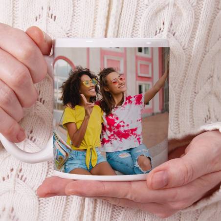 Taza personalizada barata con foto y frase - Inicio