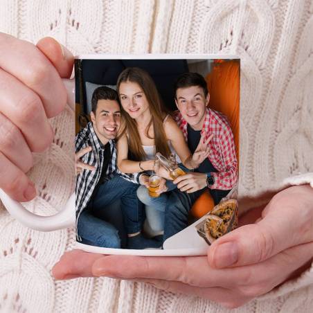 Taza personalizada barata con foto y frase - Inicio