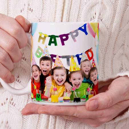 Taza personalizada barata con foto y frase - Inicio