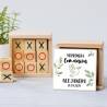 Juego 3 en raya personalizado con pegatina "Paloma" Detalles invitados comunión - Juegos personalizados de comunión