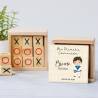 Juego 3 en raya personalizado con pegatina "Beige Niño" Detalles invitados comunión - Juegos personalizados de comunión