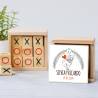 Juego 3 en raya personalizado con pegatina "Mañana" Detalles invitados boda - Juegos personalizados de boda